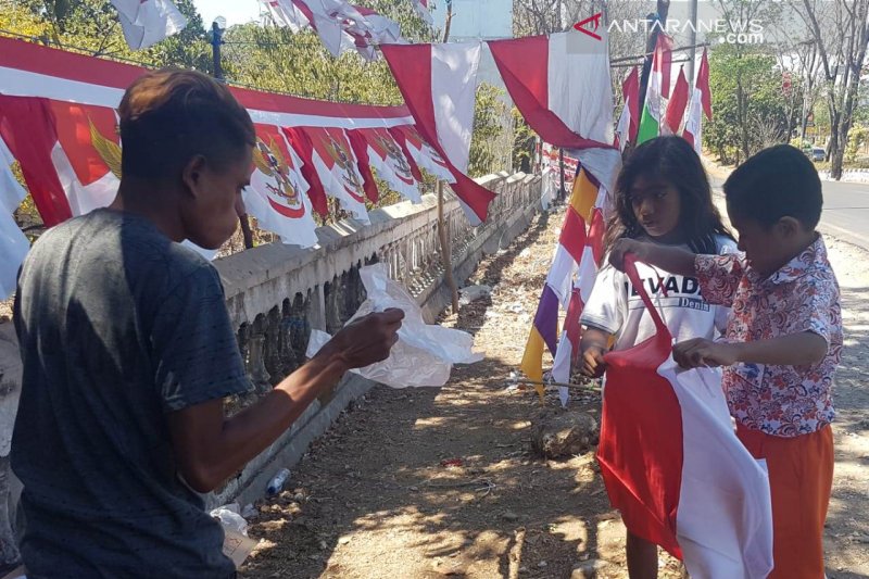 Omset penjualan bendera merah putih meningkat