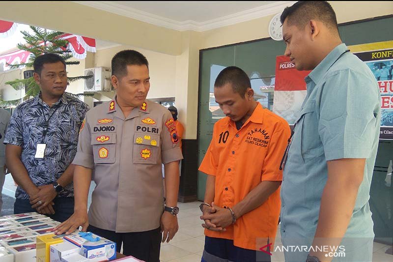 Pembobol toko telepon di Cilacap terancam 7 tahun bui