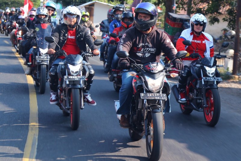 56 komunitas Honda motor rayakan HUT RI dengan