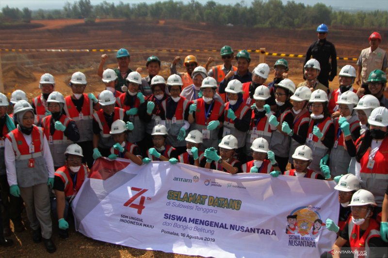 Peserta SMN Bangka Belitung kunjungi Antam Pomalaa