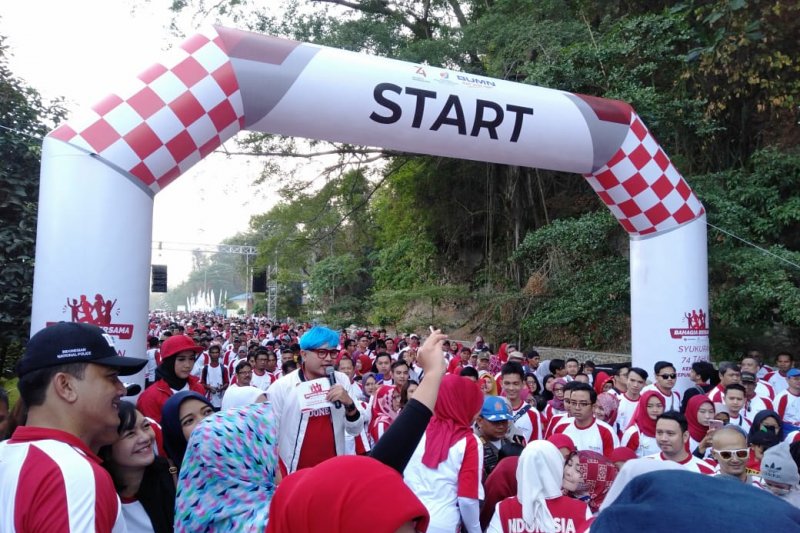 Empat BUMN gelar kegiatan sosial dan olahraga kawasan wisata Jatiluhur