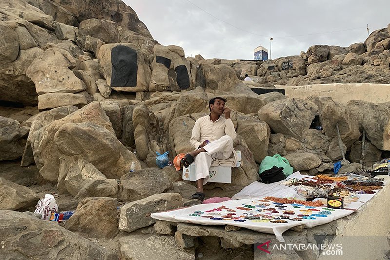 Pedagang di Jabal Rahmah