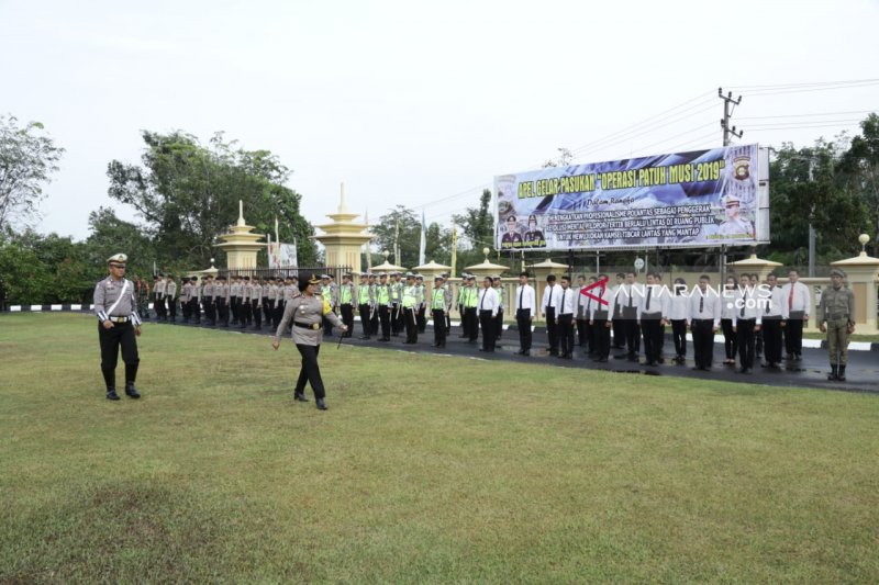 Polres Ogan Komering Ulu gelar apel pasukan Operasi Patuh Musi 2019