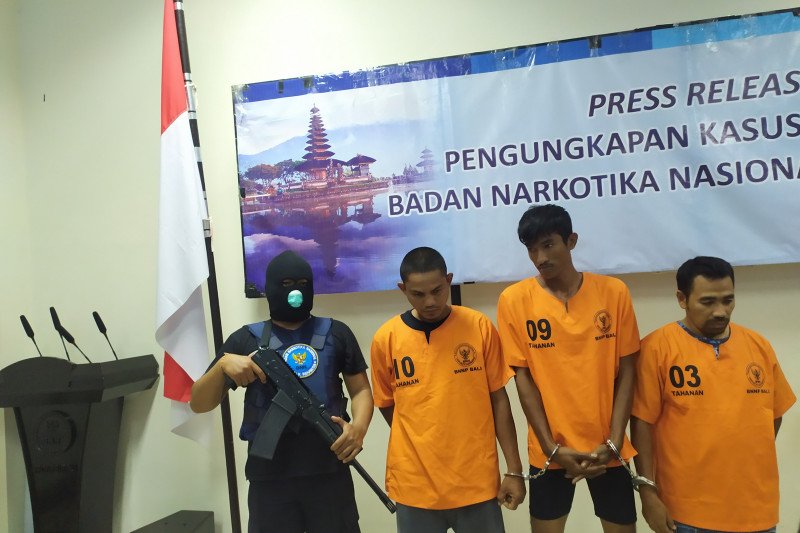 Tiga kurir sabu-sabu Jaringan Aceh ditangkap BNNP Bali