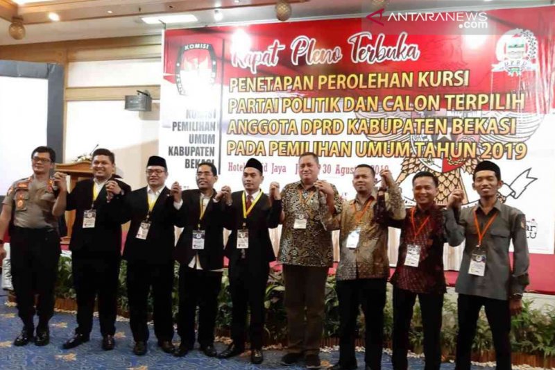 KPU Kabupaten Bekasi tetapkan 50 anggota DPRD terpilih