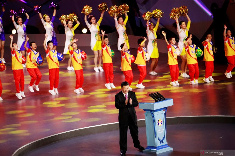 Presiden Xi Jinping resmikan pembukaan Piala Dunia Bola Basket 2019