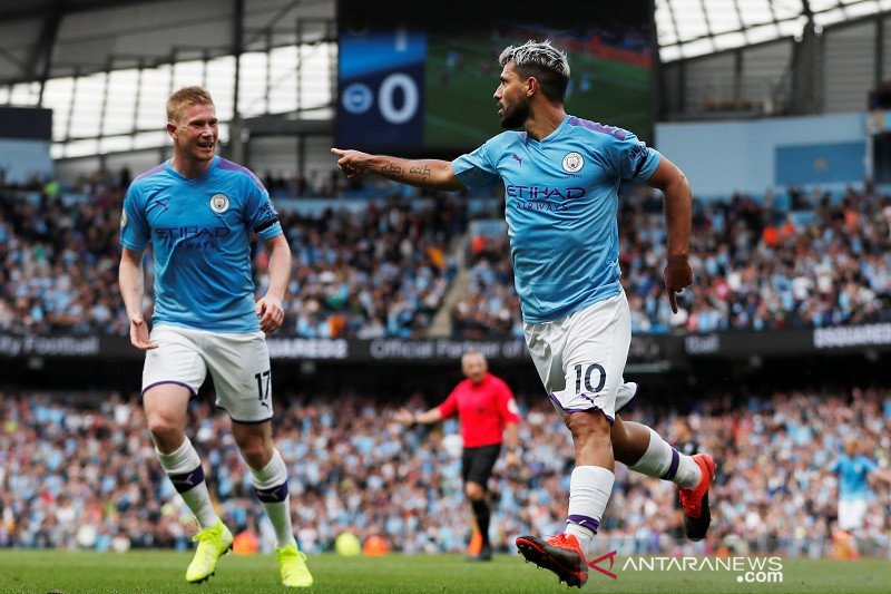 Manchester City menang telak 4-0 atas Brighton