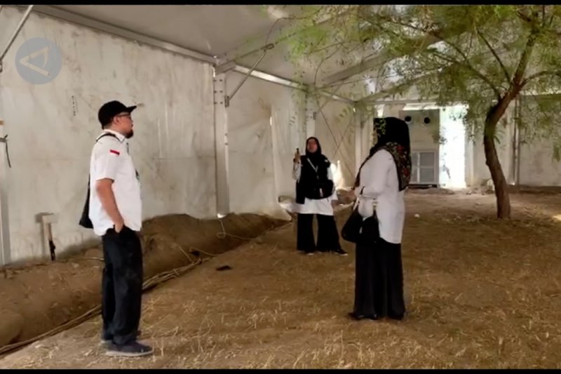 Pengerjaan instalasi dan fasilitas tenda wukuf dikebut