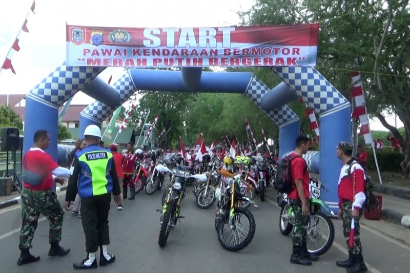 Peringati Hari Kemerdekaan Gubernur Kalsel pimpin pawai 3000 motor