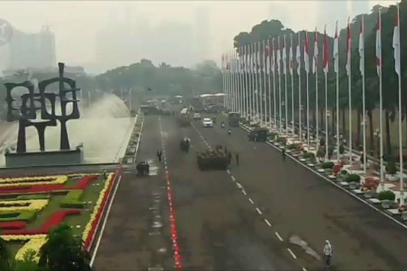 Suasana pengamanan pidato kenegaraan