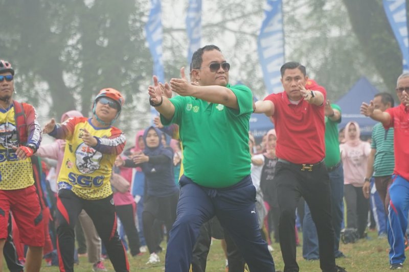 Ribuan warga Sekayu ikuti senam sehat peringati Haornas