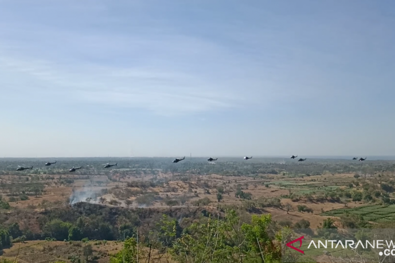 Drone CH4 ditampilkan dalam latgab TNI