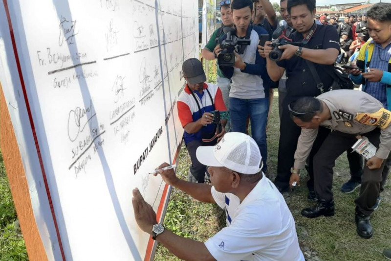 Warga Jayapura deklarasikan kesepakatan jaga kedamaian