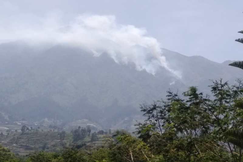 Kebakaran hutan Gunung Merbabu meluas