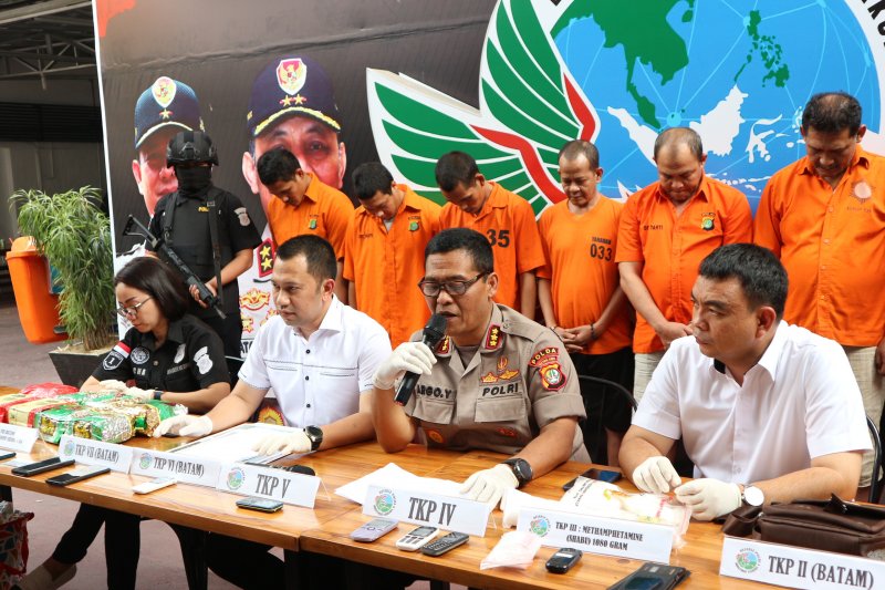 9.522 gram sabu jadi barbuk pengedar narkoba jaringan Malaysia-Batam-Jakarta