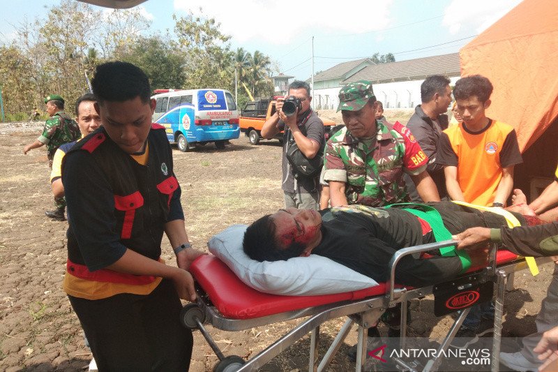 Simulasi gempa tandai Guwosari sebagai desa tangguh bencana