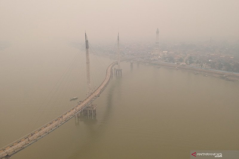 Kabut asap bertambah pekat di Kota Jambi