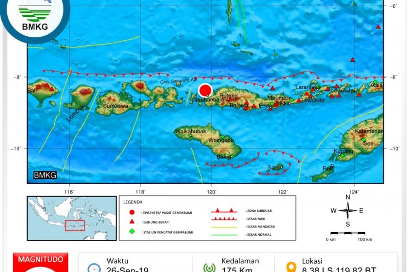 Gempa magnitudo 5.0 guncang Manggarai Barat