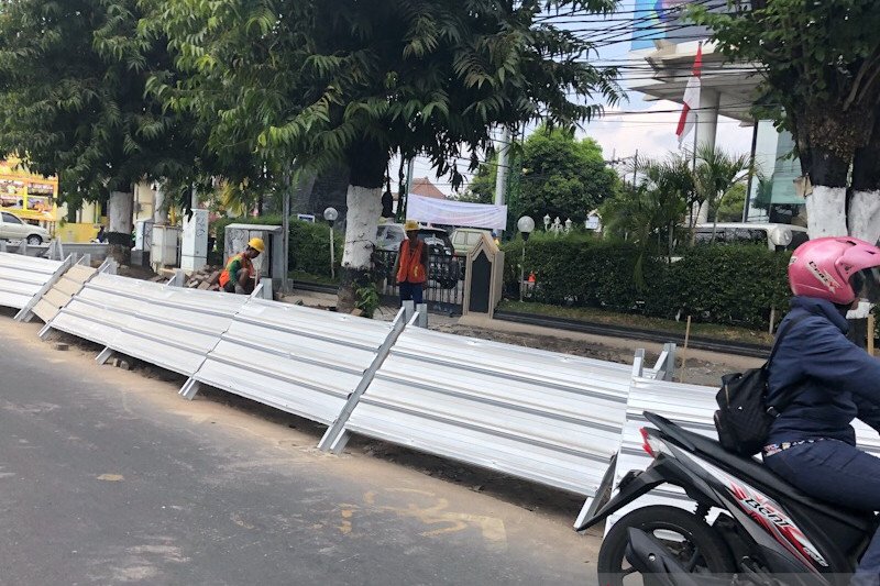 Revitalisasi pedestrian Jalan Sudirman Yogyakarta mencapai 40 persen