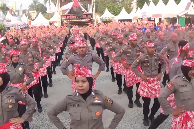 Polda Babel sosialisasikan Senam Bedincak sebagai identitas Bangka