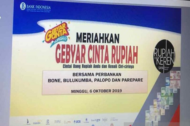 Bank Indonesia Sulsel gelar Gebyar Cinta Rupiah di empat daerah