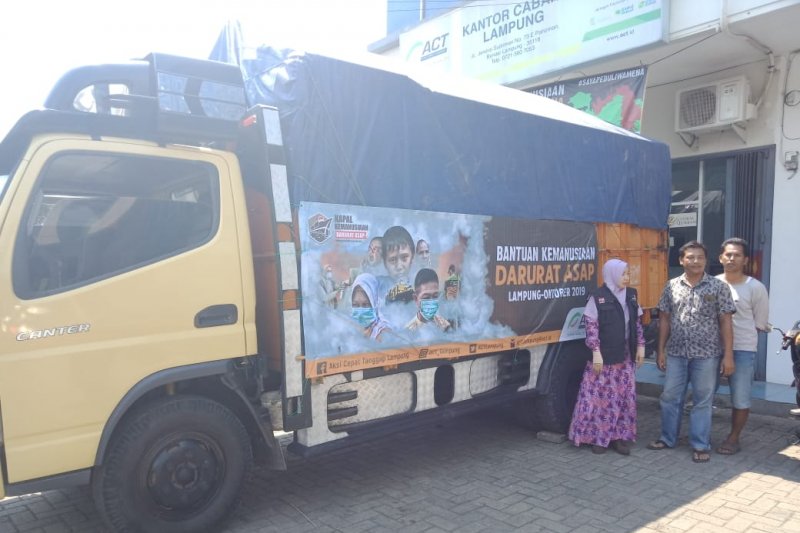 ACT Lampung kirim bantuan kepada korban bencana