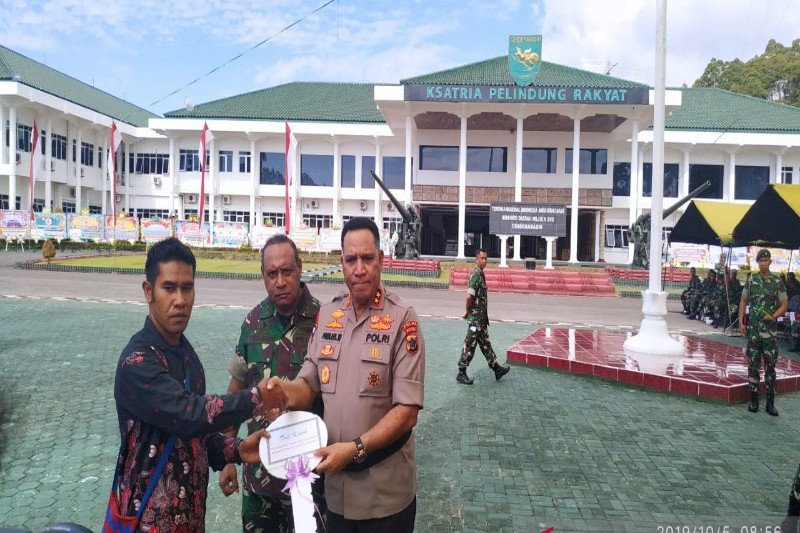 Kodam XVII Cenderawasih peringati HUT Ke-74 TNI secara sederhana
