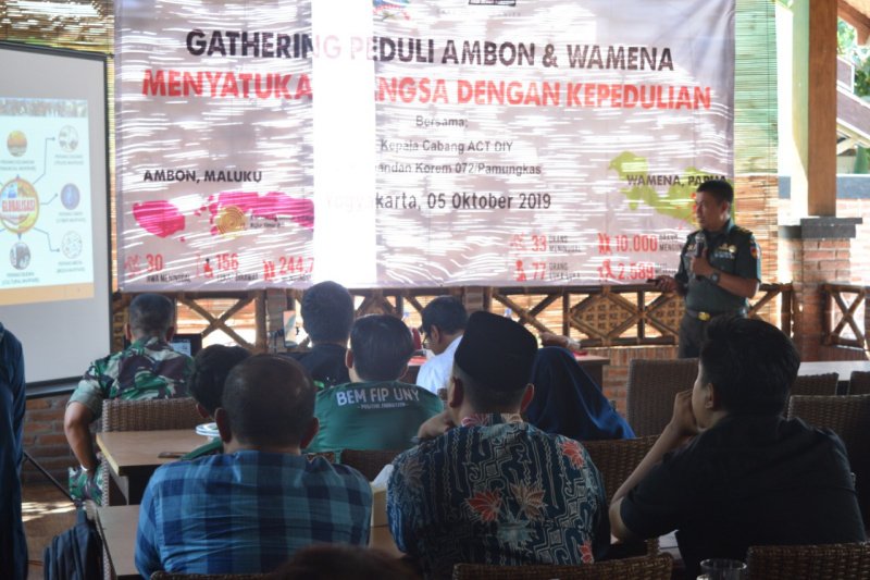 ACT DIY-Korem/072 Pamungkas bersinergi respons dampak konflik di Wamena