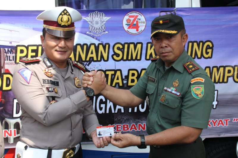 Polresta buka pelayanan SIM di Kodim 0410/ Bandarlampung