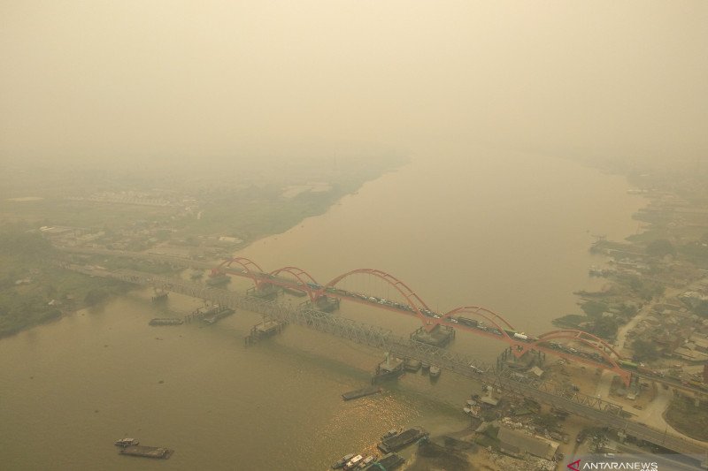 Kualitas udara Palembang pada level berbahaya