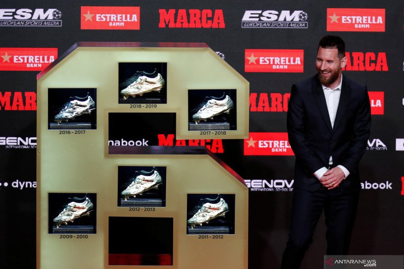 Lionel Messi meraih penghargaan Sepatu Emas keenam