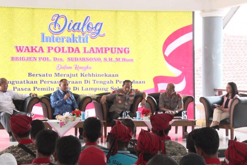 Polda Lampung dialog interaktif Kebhinekaan di Lampung Selatan