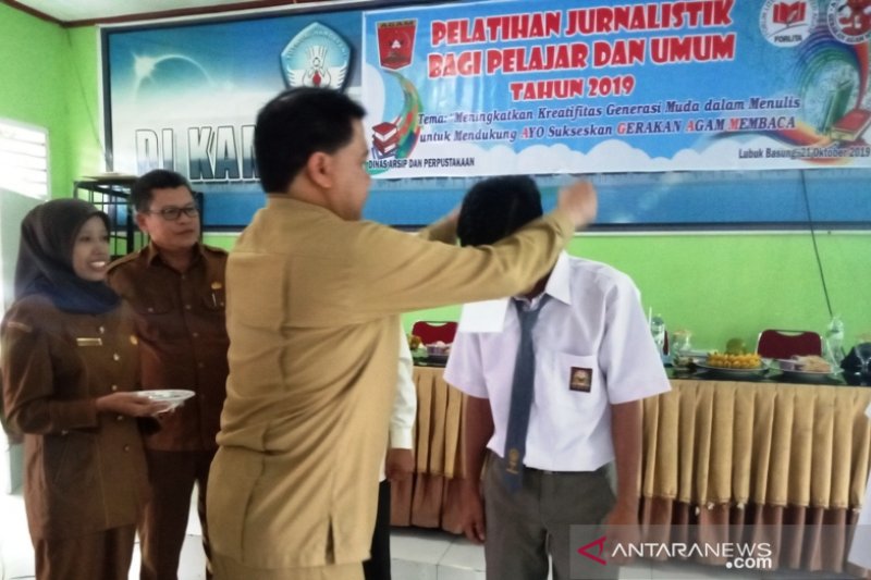 Dinas Arpus Agam gelar pelatihan jurnalistik bagi pelajar