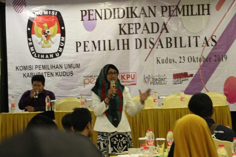 KPU sosialisasikan pendidikan pemilu kepada kaum difabel
