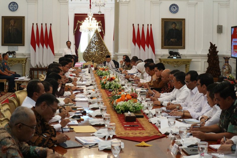 Kabinet Indonesia Maju sidang paripurna perdana dengan Presiden