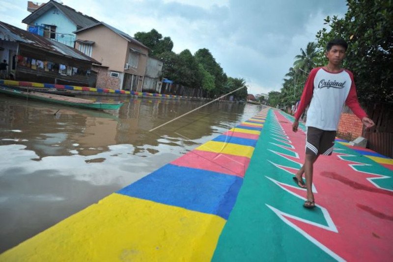 Jalur transportasi Sungai Sekanak-Lambidaro Palembang aktif setelah restorasi