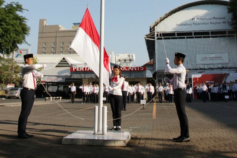 Pekerja muda Pertamina gelar upacara Sumpah Pemuda