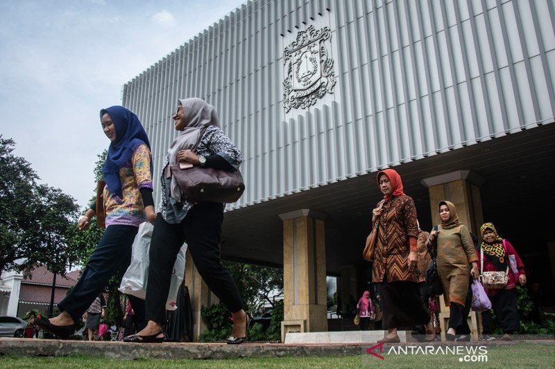 Lantai tujuh Gedung G Balai Kota DKI ditutup sementara terkait Corona