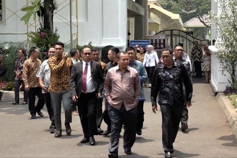 Ketua Paguyuban Masyarakat Pendatang di Papua temui Presiden Jokowi