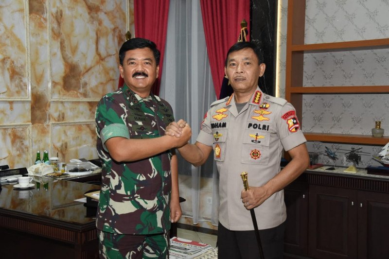 Kapolri kunjungan perdana ke Panglima TNI