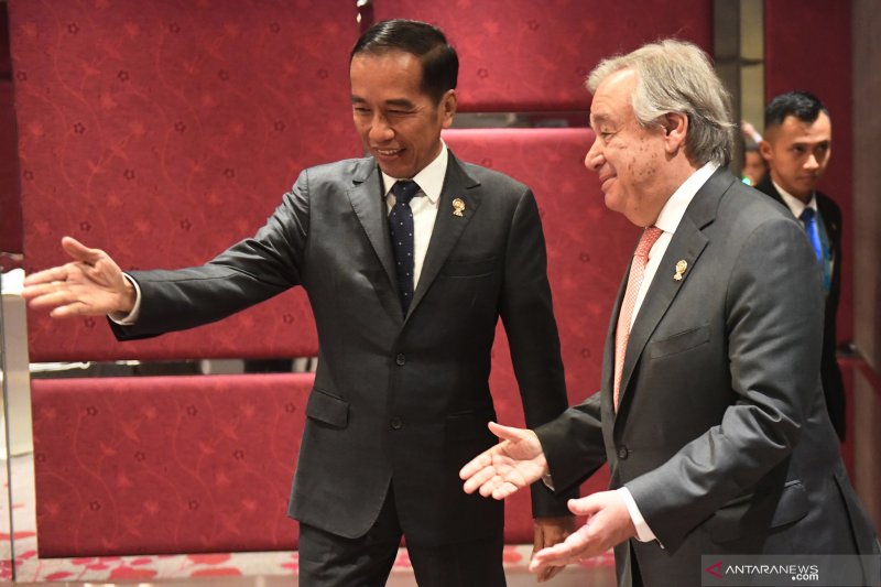 Pertemuan Presiden Joko Widodo dengan Sekjen PBB