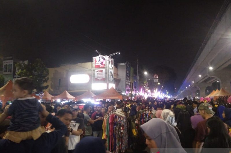Pengunjung keluhkan kondisi Pedestrian Sudirman Palembang