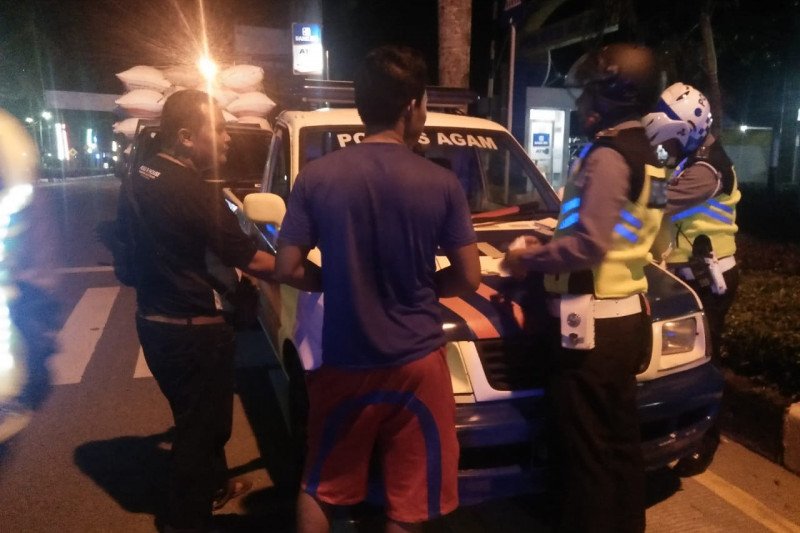 Polres Agam tilang 56 motor dalam semalam