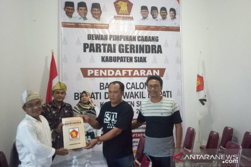Terima pendaftaran bacabup Siak, Gerindra: harapannya wakil dari kami