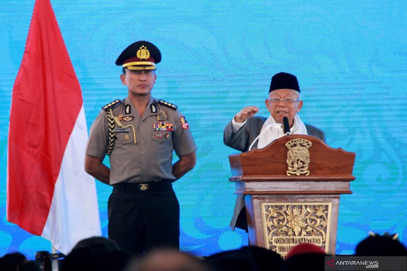 Prilaku intoleran serta radikal hambat tercapainya Indonesia maju, kata Ma'ruf Amin