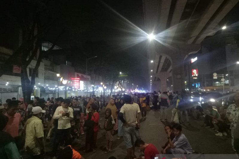 Pedestrian Sudirman Palembang sudah tertata kembali pasca penertiban