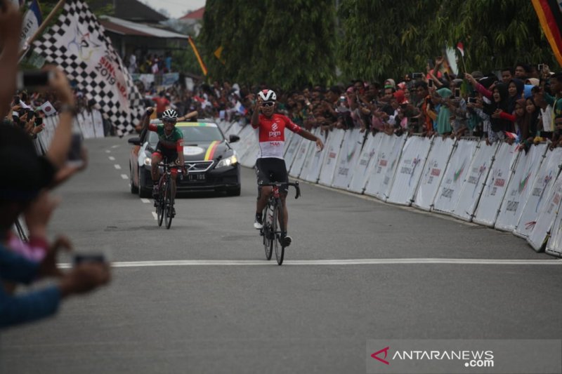 Pebalap tercepat etape VIII Jamalidin Novardianto, mengintai di etape IX TdS 2019