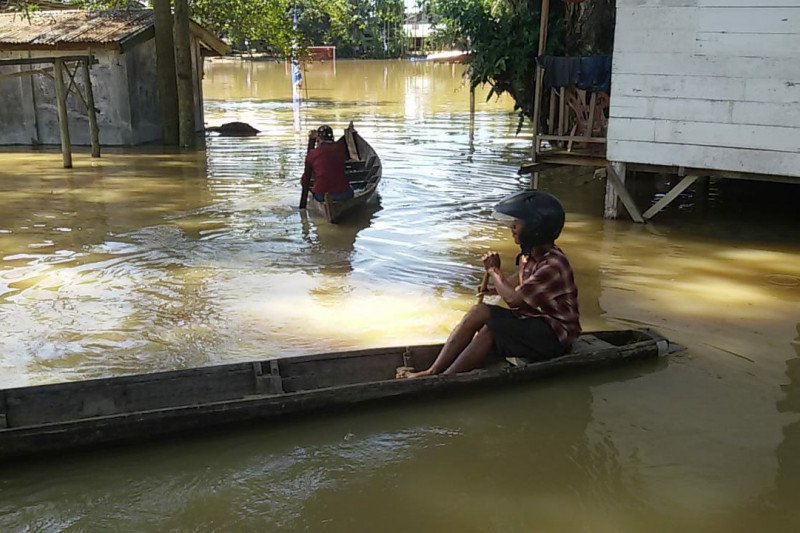 Banjir rendam 12 desa setelah hujan 10 hari terakhir di Aceh Tamiang