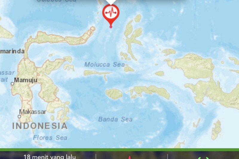 Gempa berkekuatan 4,0 guncang Jailolo, Maluku Utara