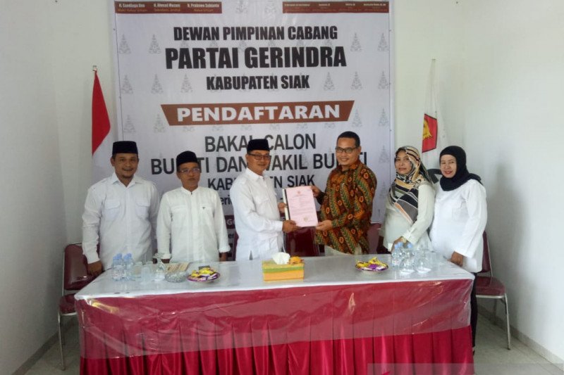 Pilkada 2020, Bupati Siak kembalikan formulir ke Gerindra
